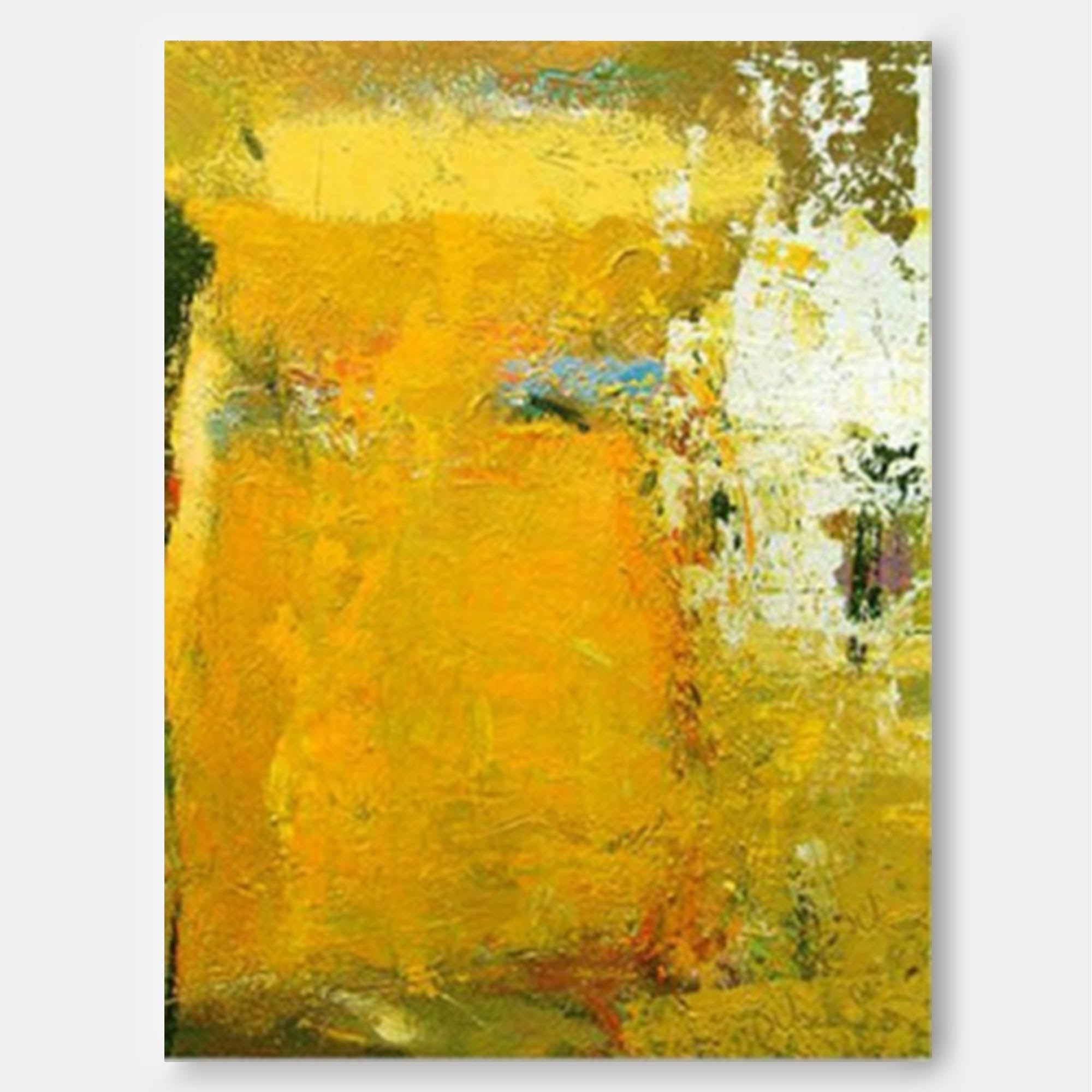 Golden Abstract Textured Canvas