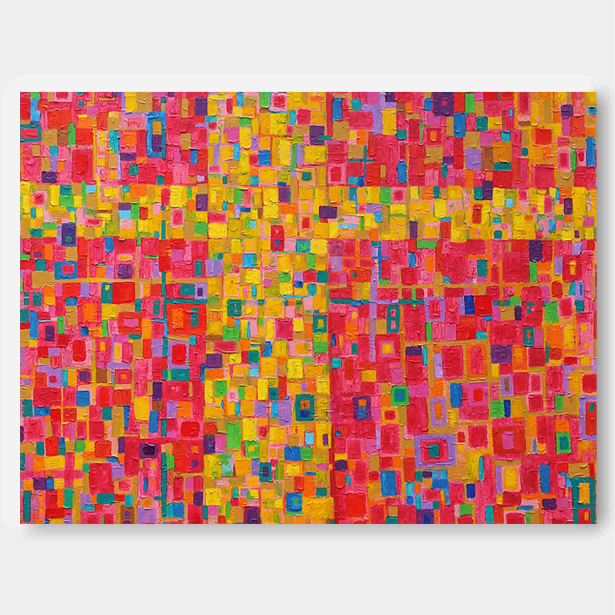 Radiant Mosaic Colorful Abstract Art