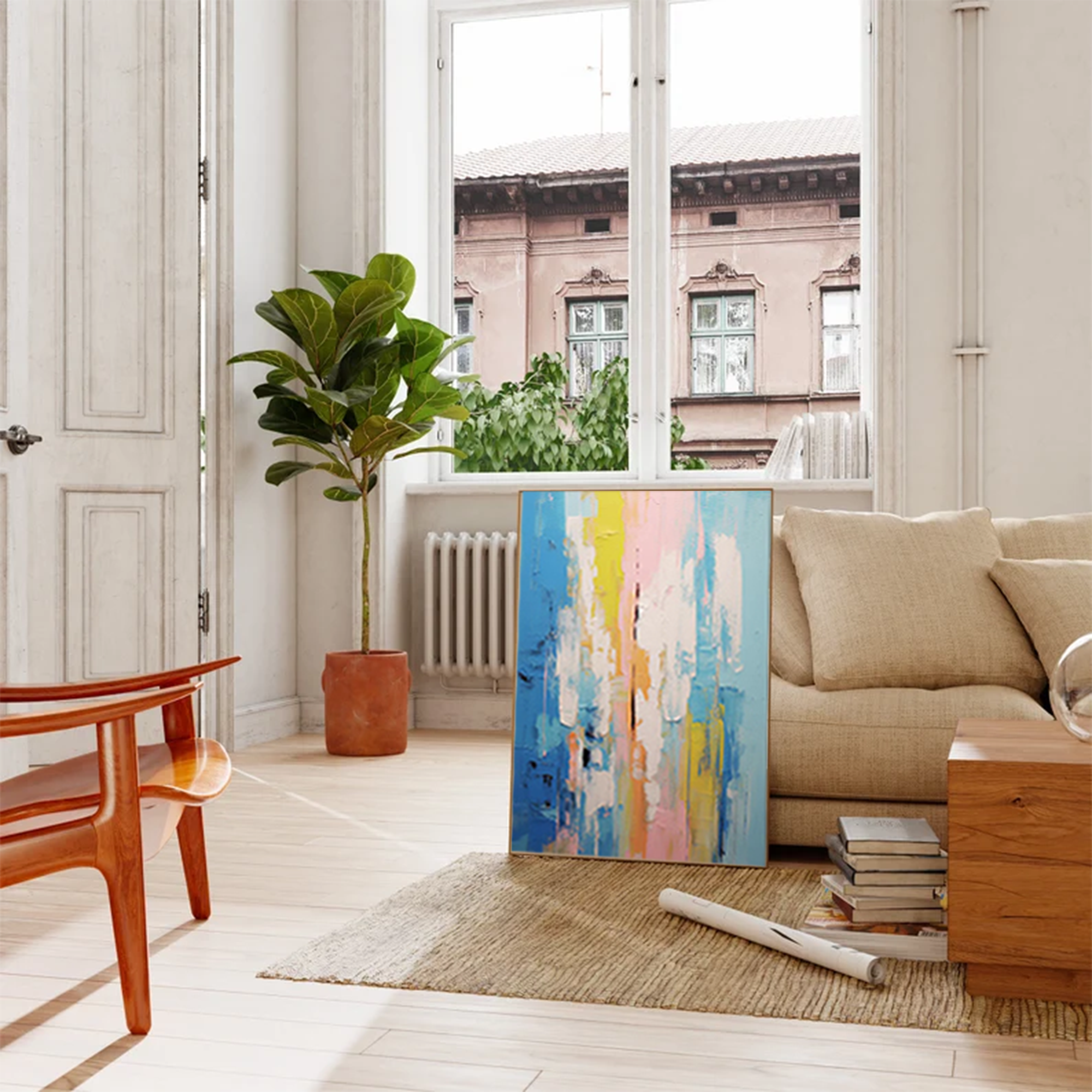 Flowing Hues: Abstract Color Harmony