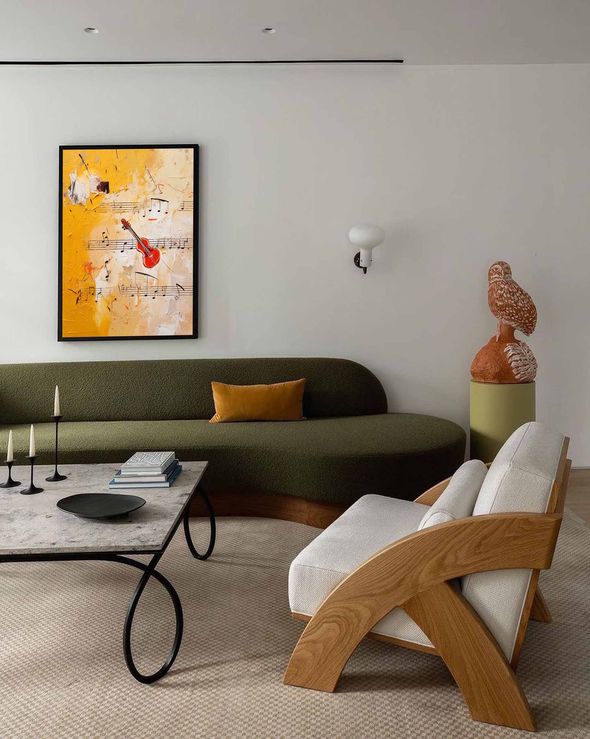 Symphony of Violin Abstract Art