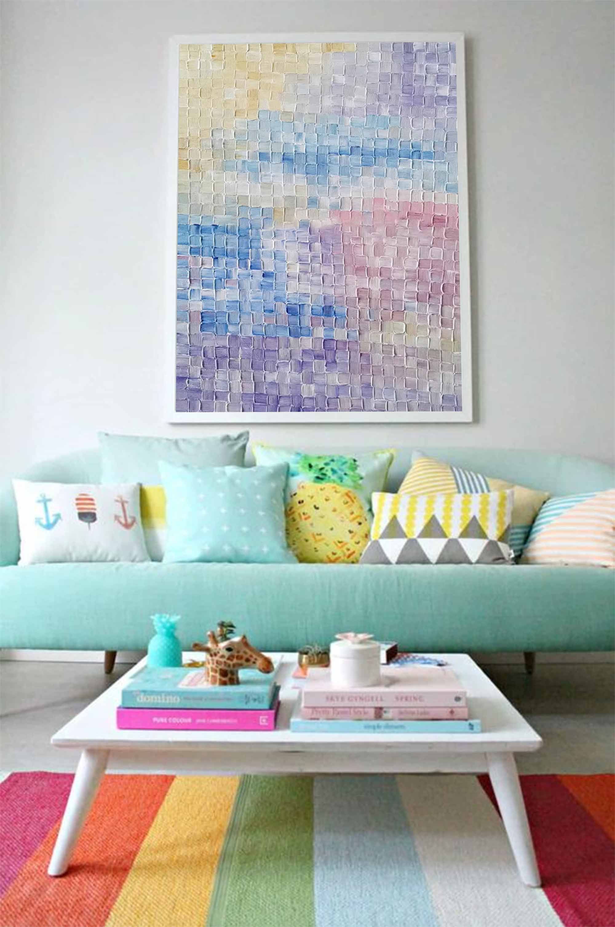 Textured Pastel Dream Abstract Art