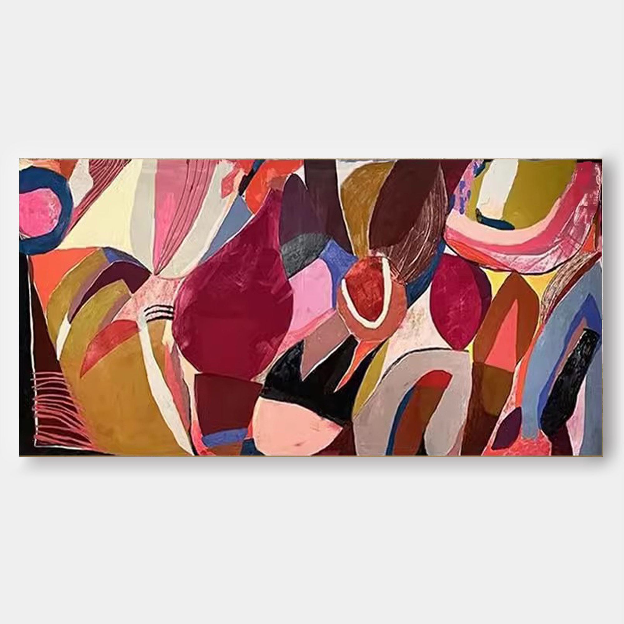 Vibrant Abstract Shapes Painting