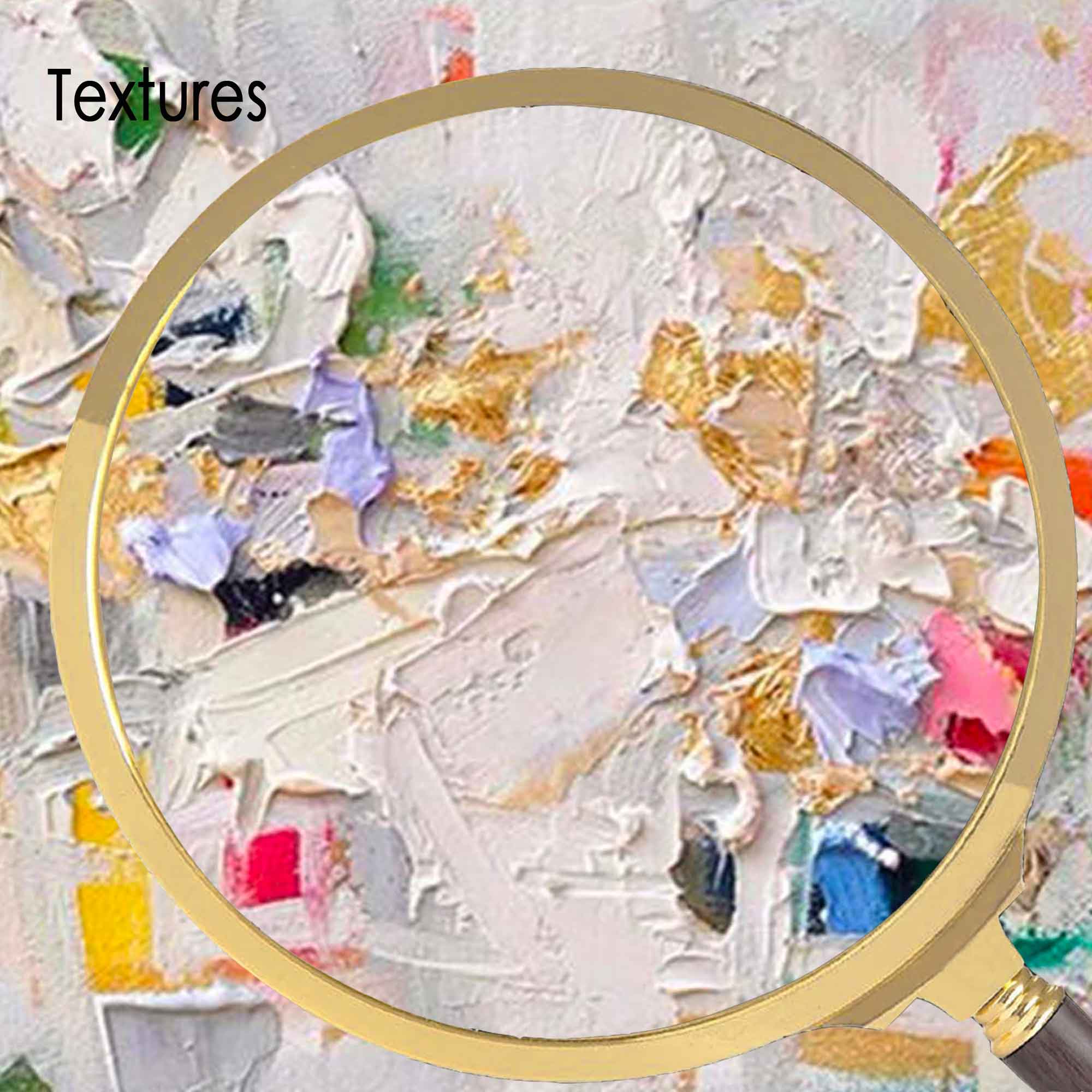 Elegant Textured Floral Abstract Canvas Art