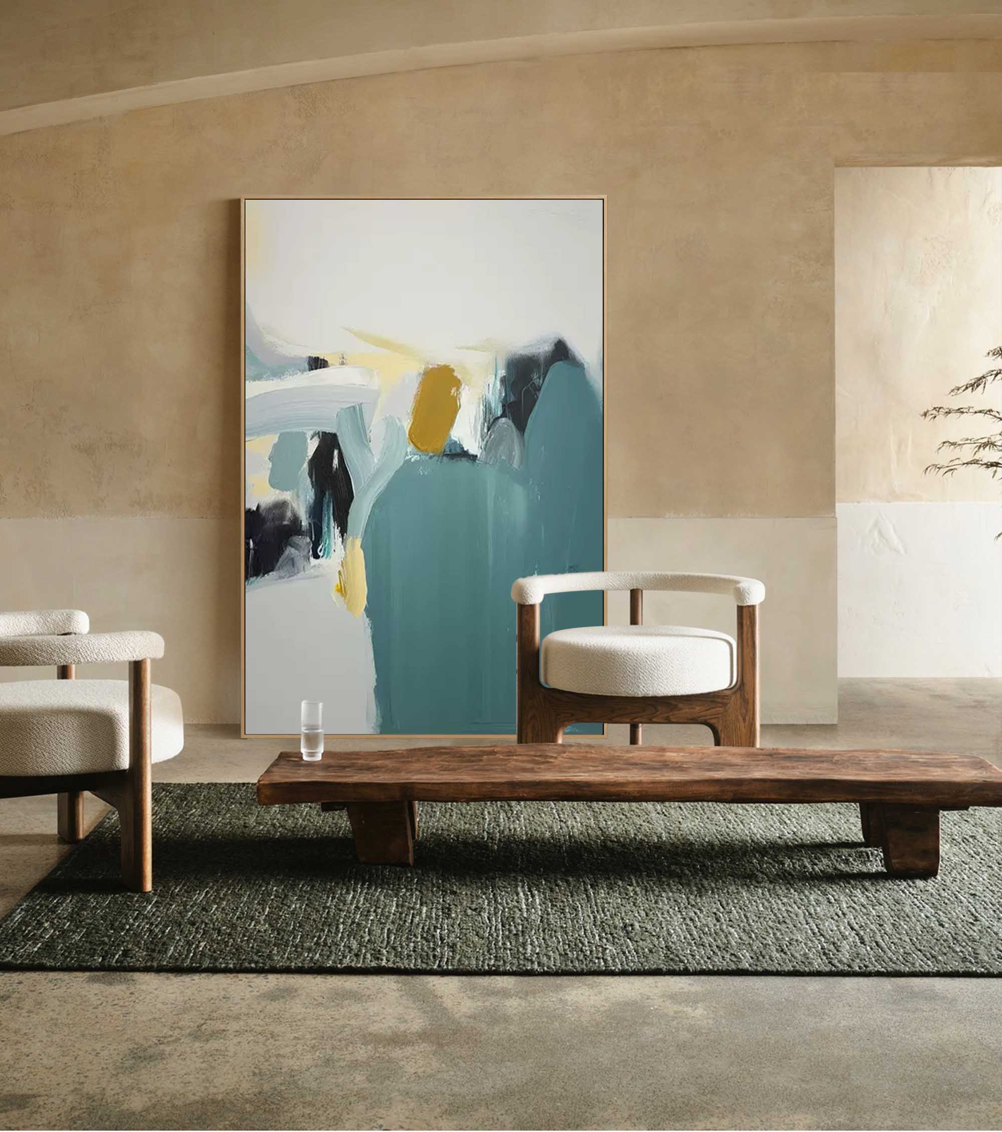 Abstract Minimalist Serenity â€?Contemporary Oil Painting on Canvas