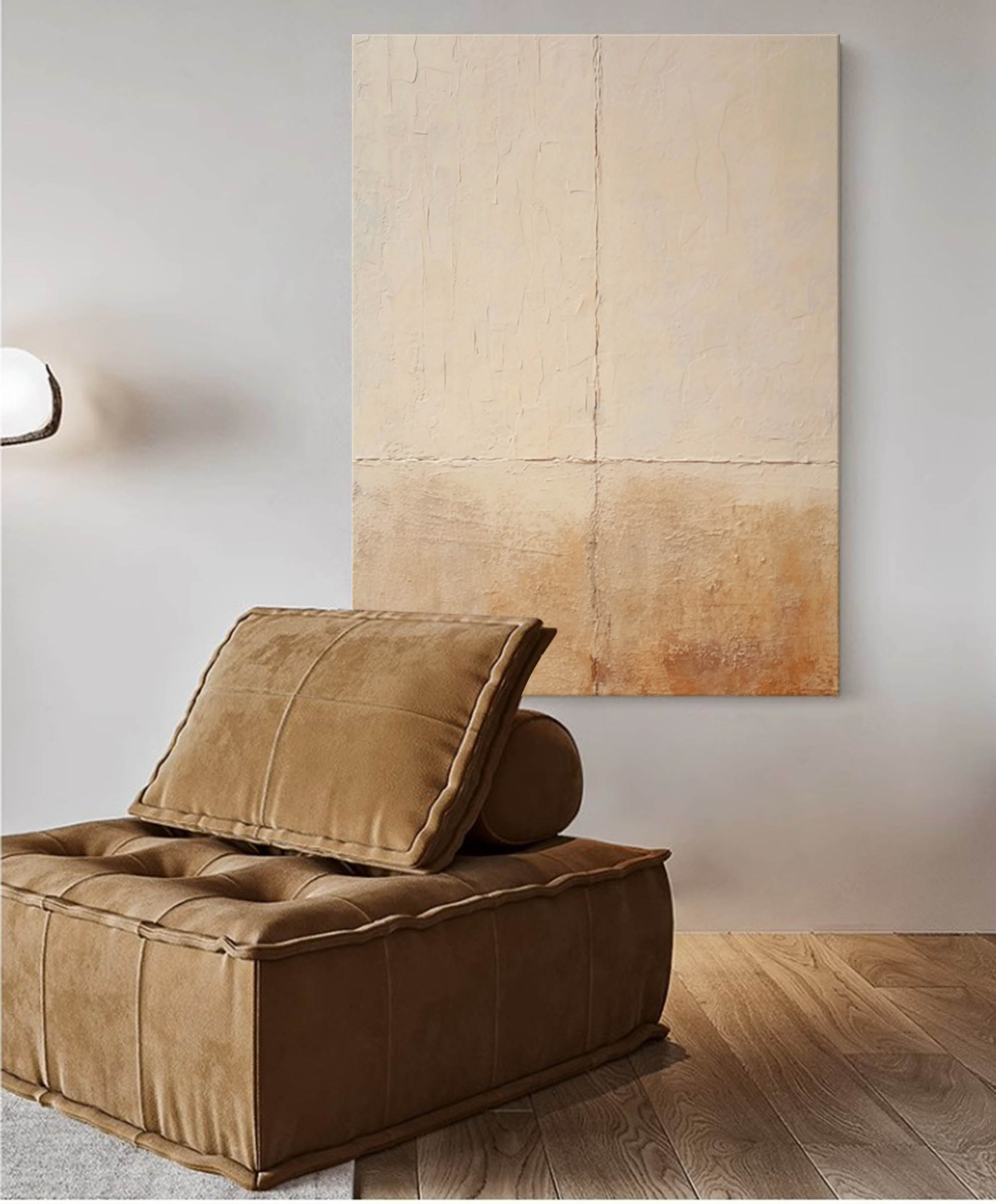 Textured Neutral Abstract Canvas