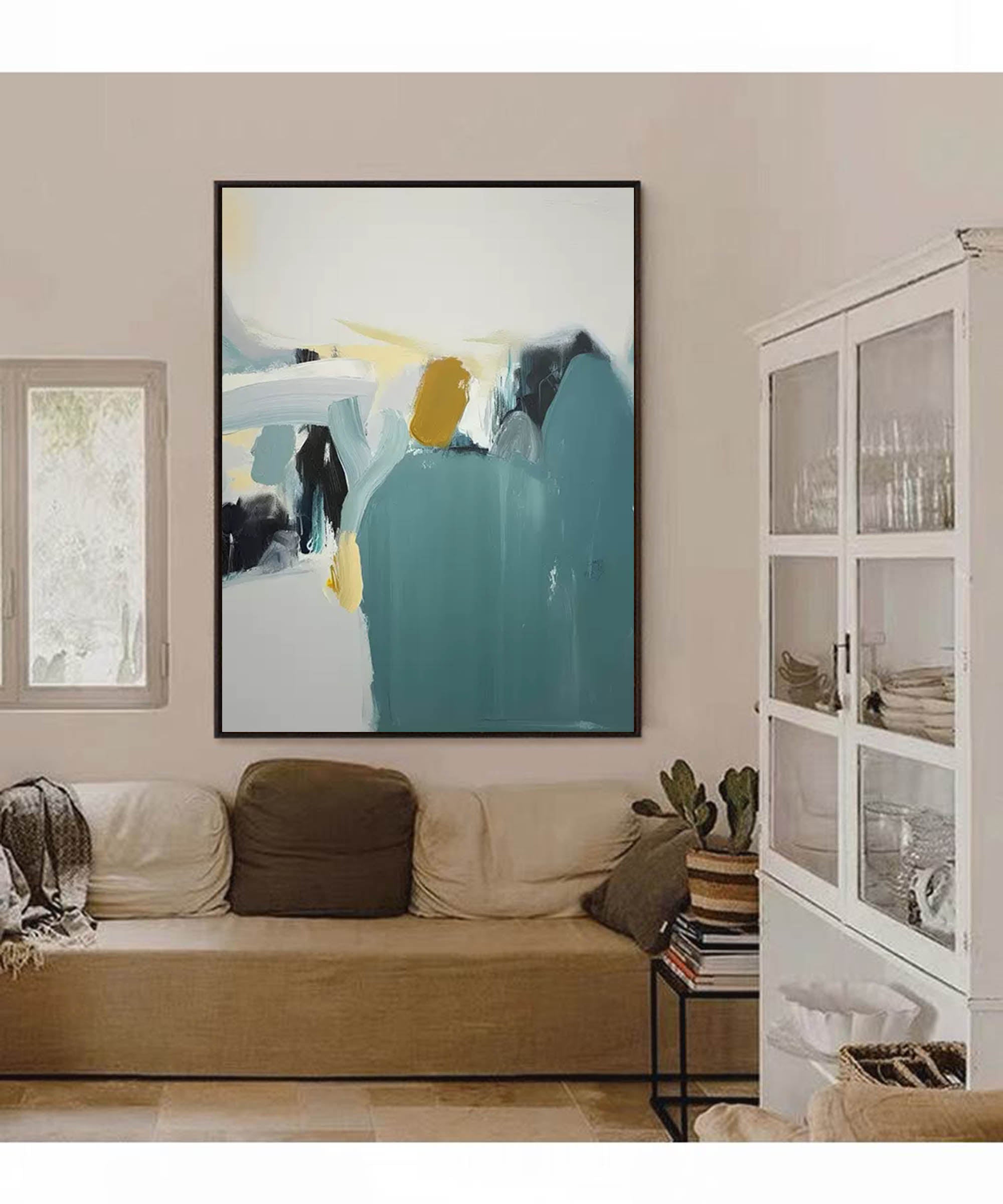 Abstract Minimalist Serenity â€?Contemporary Oil Painting on Canvas