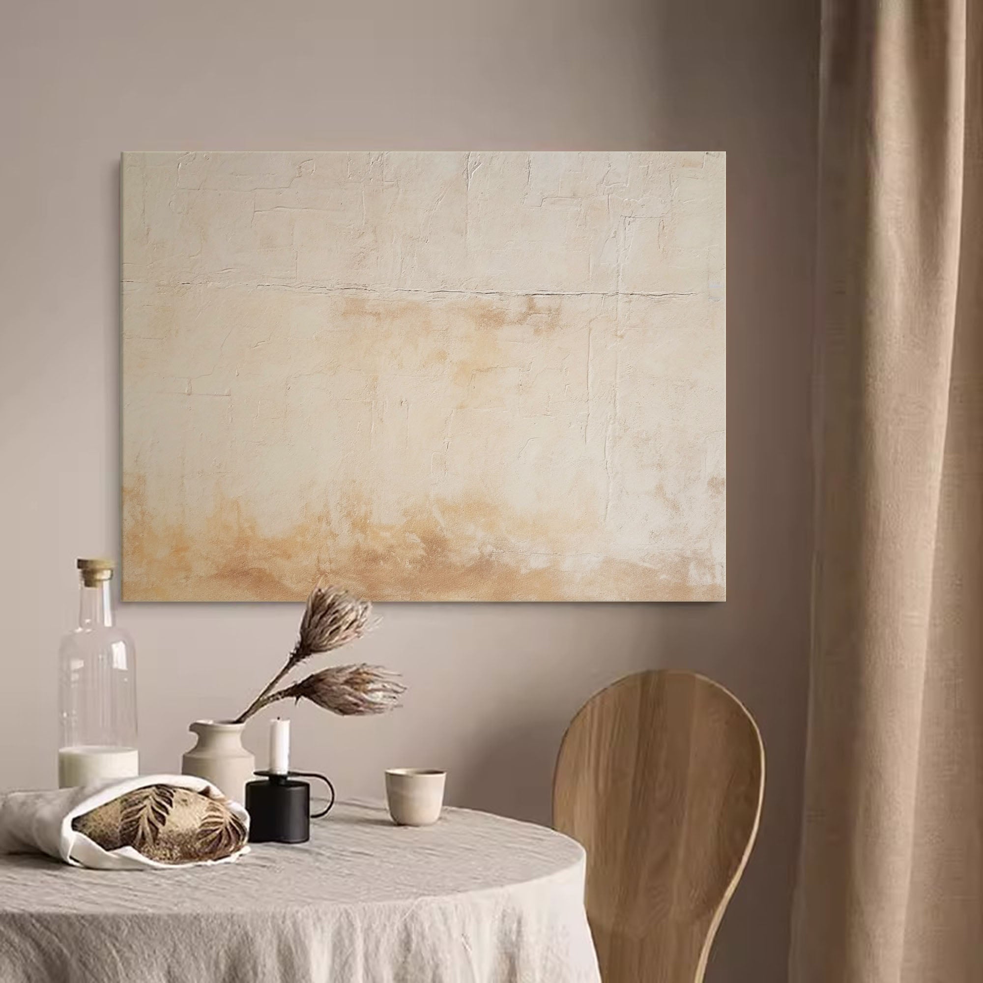 Neutral Earth Tones Abstract Art