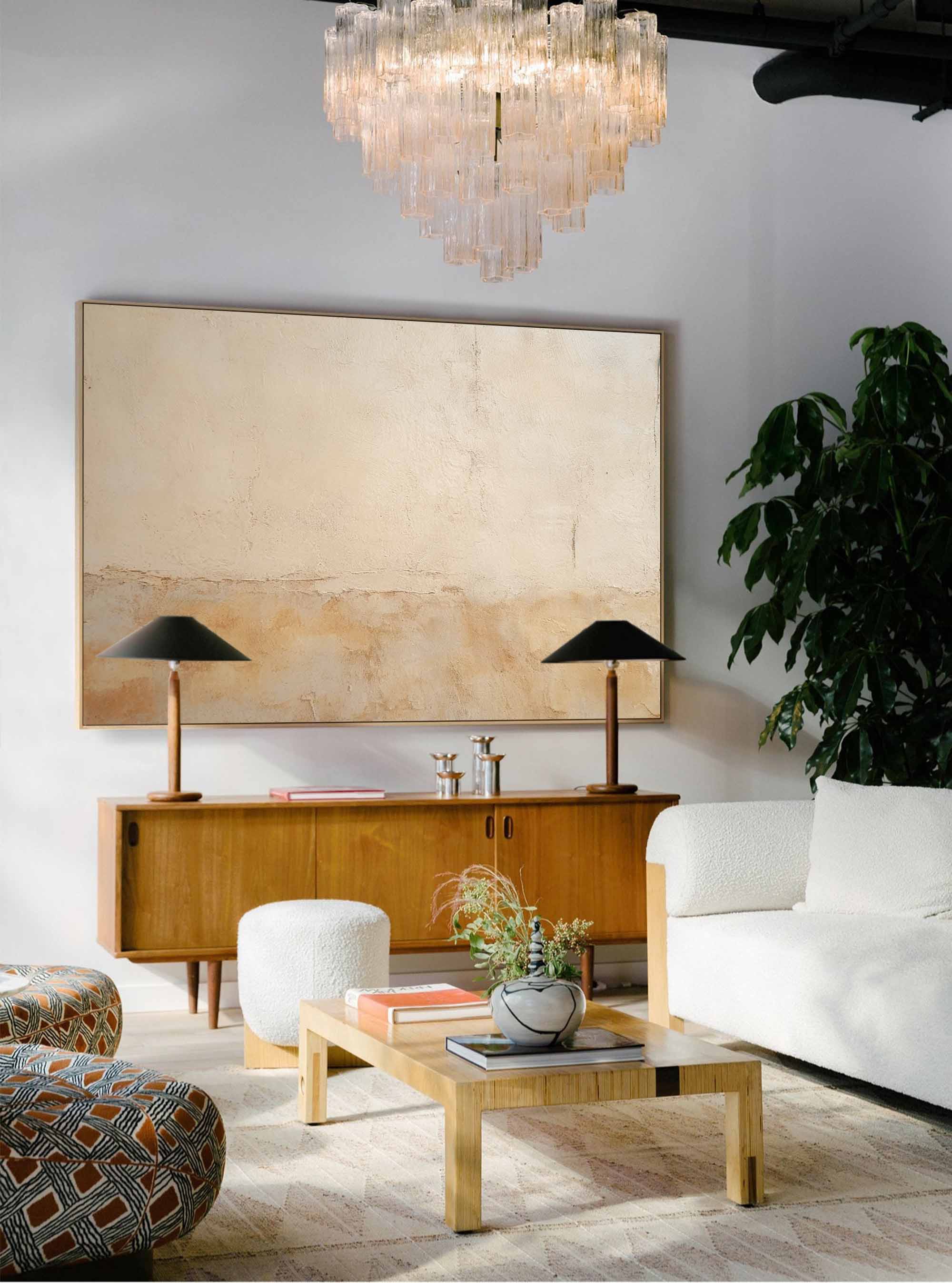 Earthy Textured Minimalist Canvas