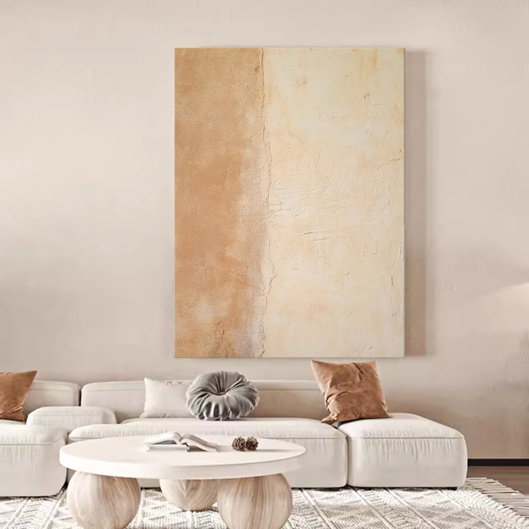 Neutral Earth Tones Abstract Art