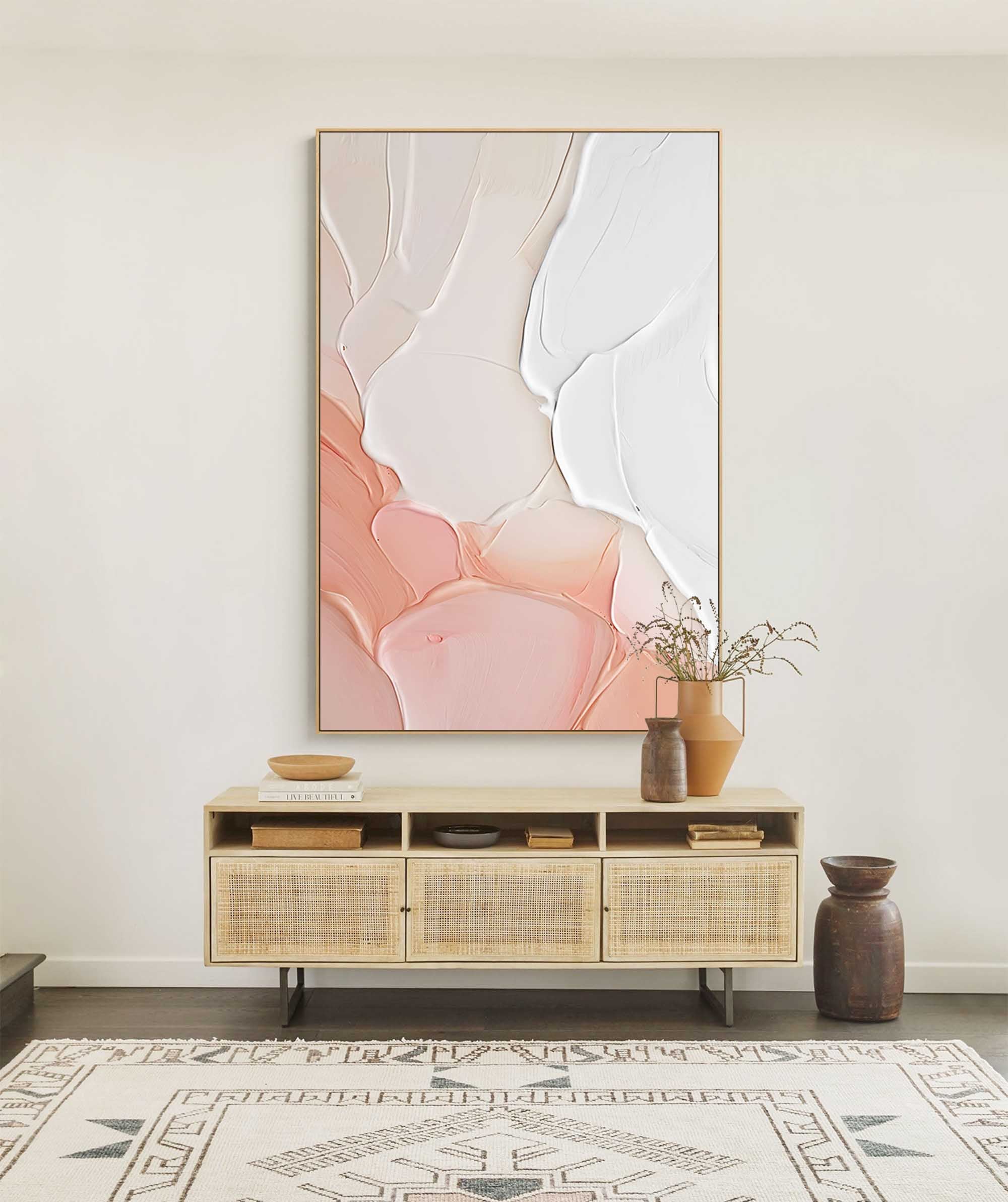 Soft Pastel Minimalist Canvas Art