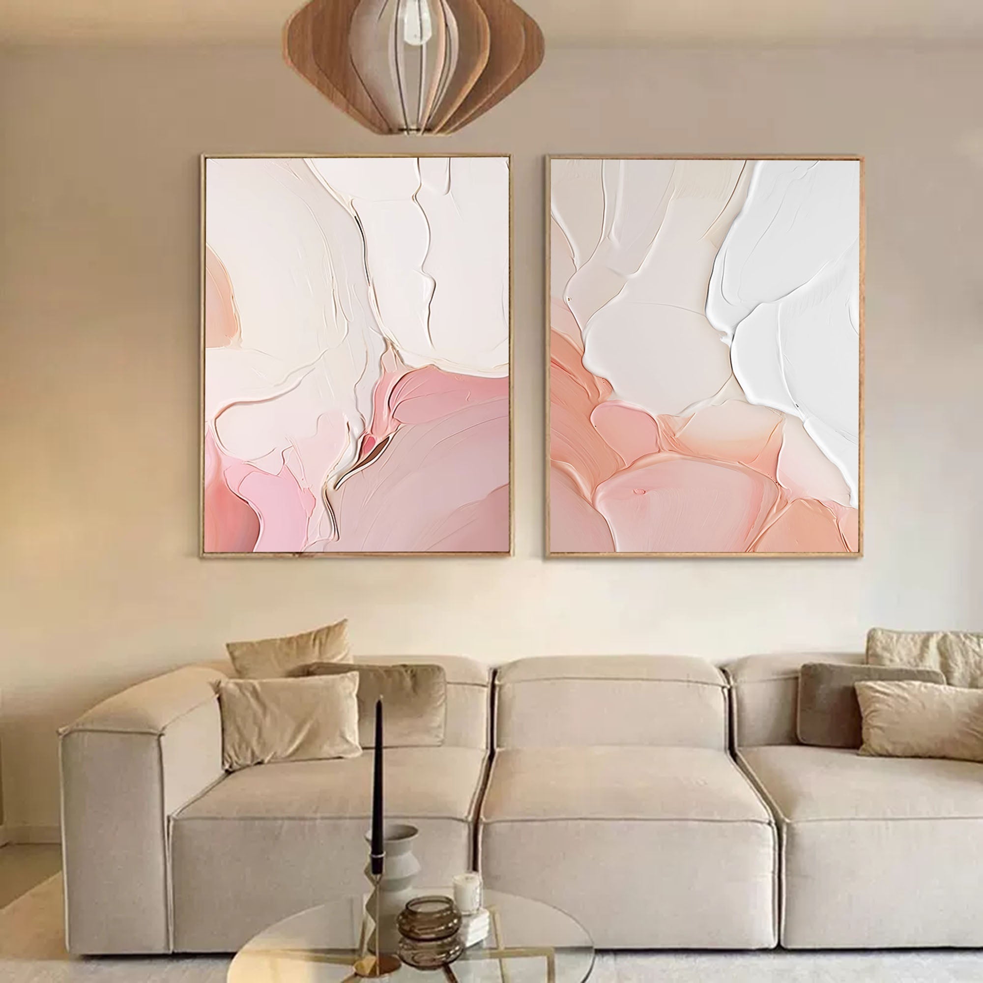 Blush Tones Minimalist Art Set