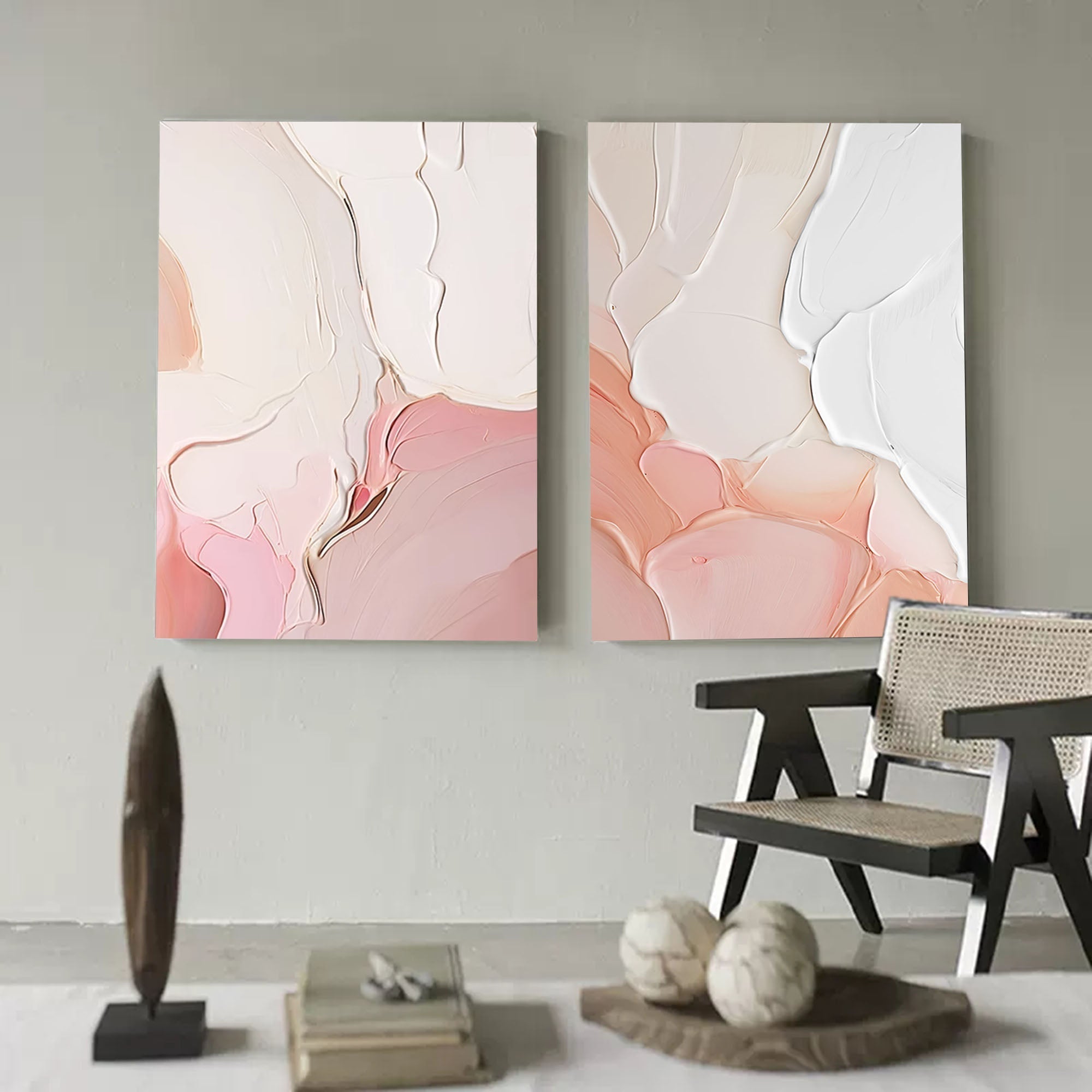 Blush Tones Minimalist Art Set