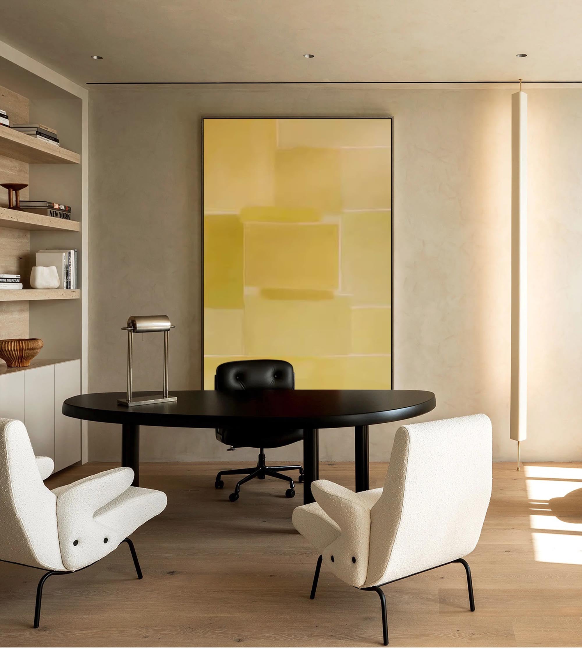 Minimalist Yellow Geometric Art