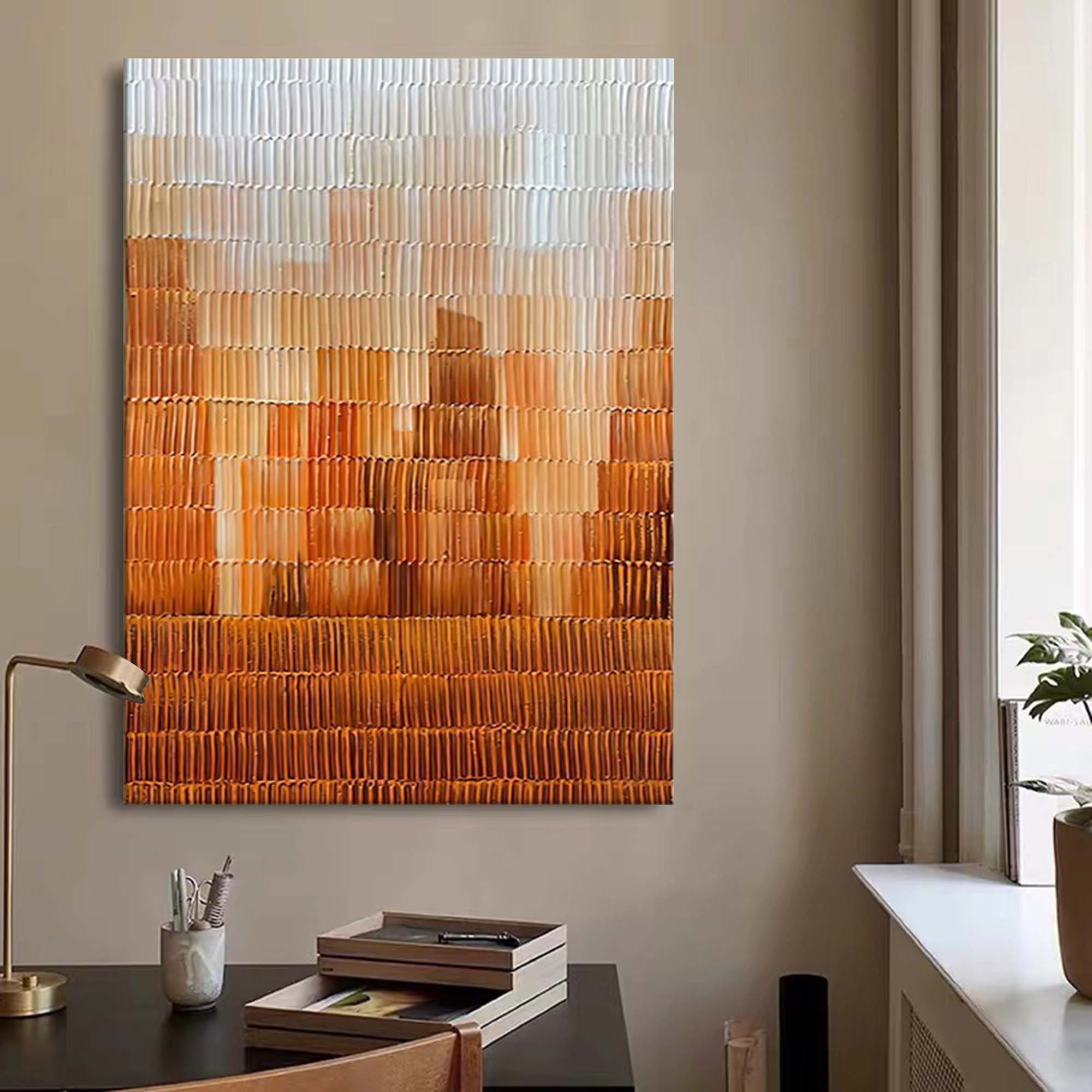 Textured Amber Horizon