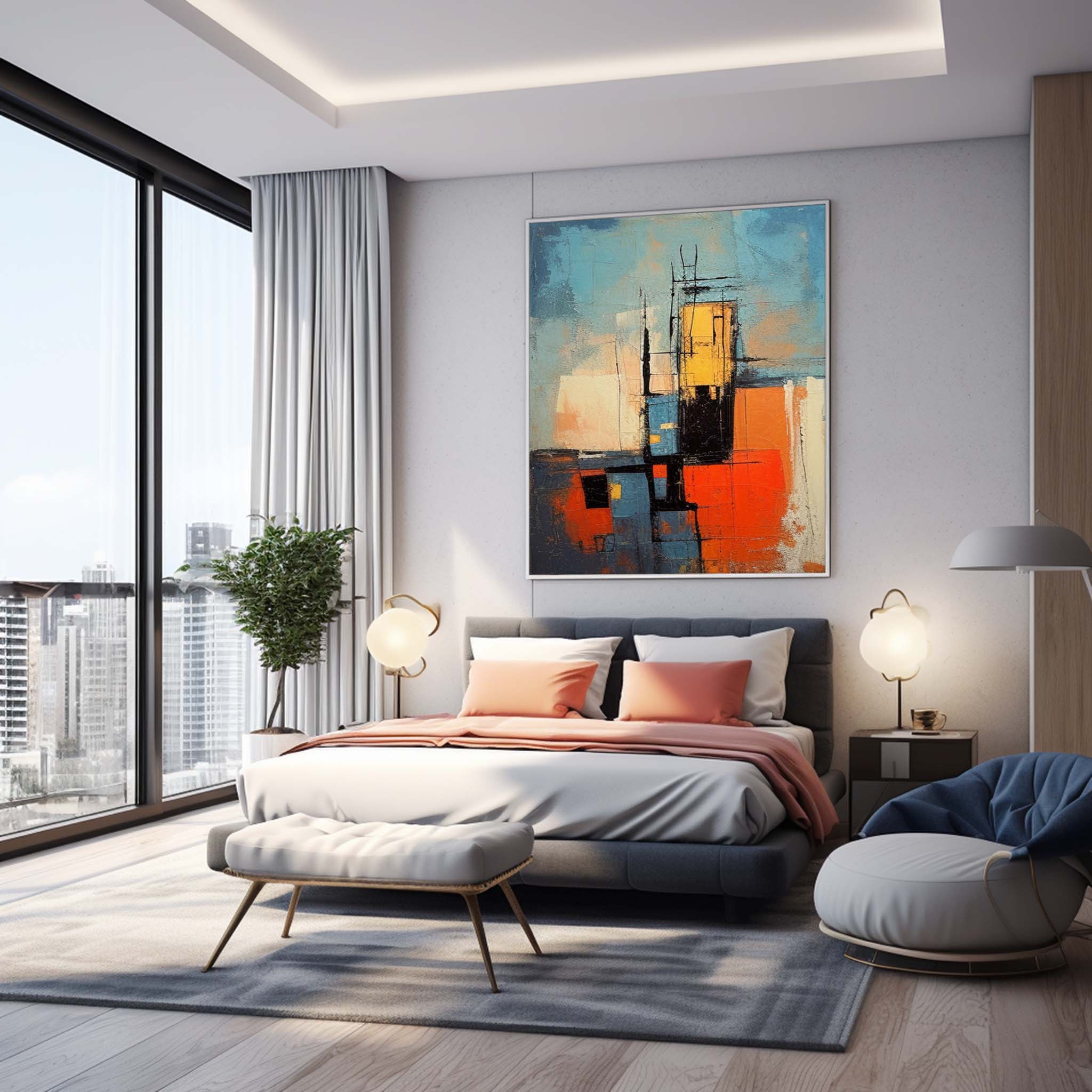 Abstract Canvas Art #AB315