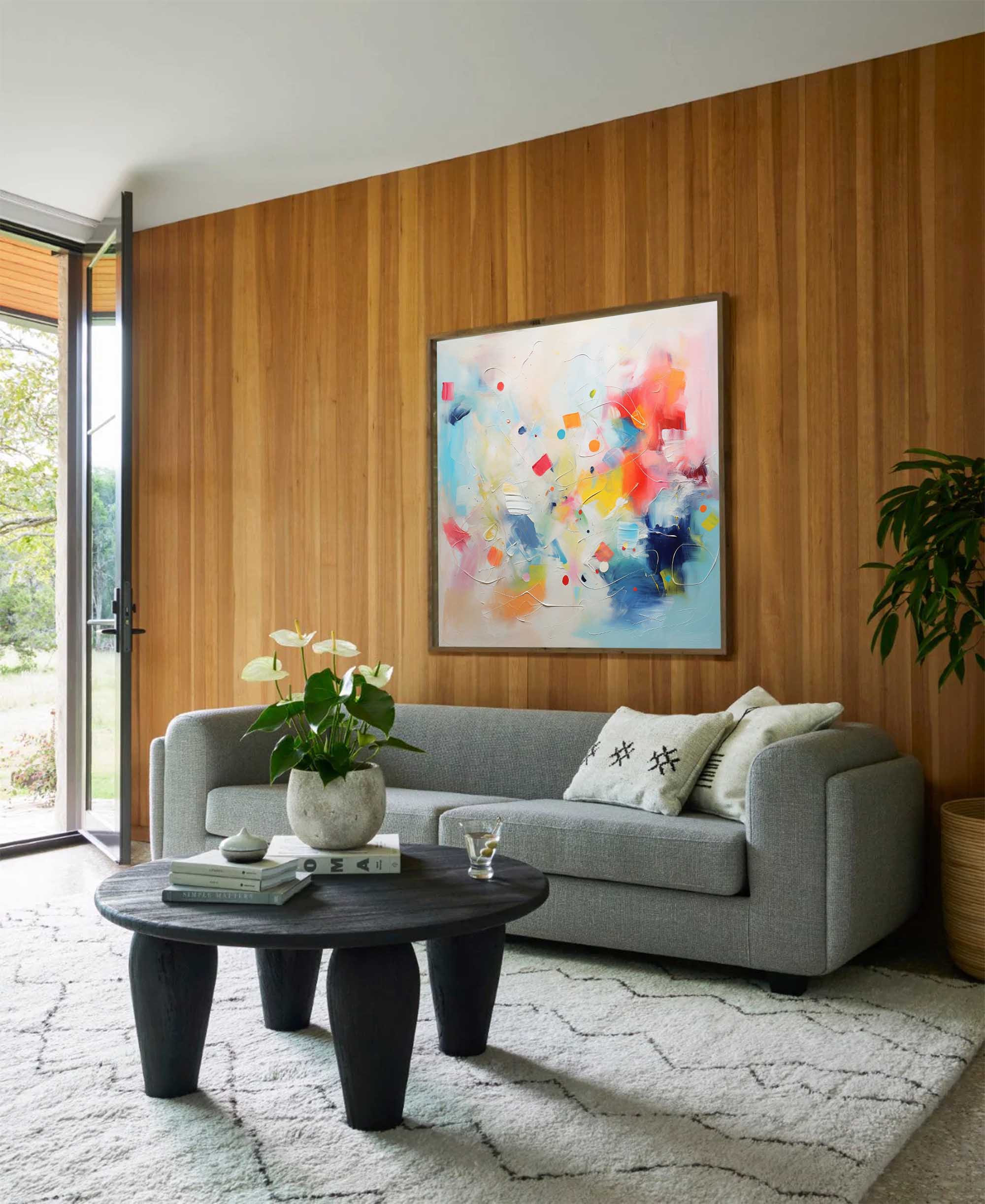 Vibrant Abstract Energy Flow Art