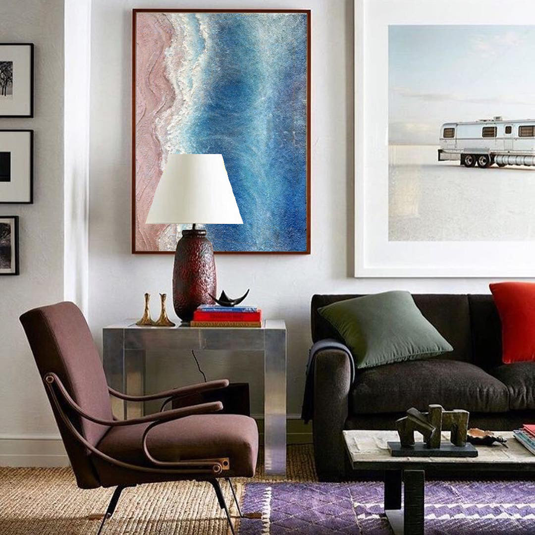 Textured Aerial Coastal Abstract Art