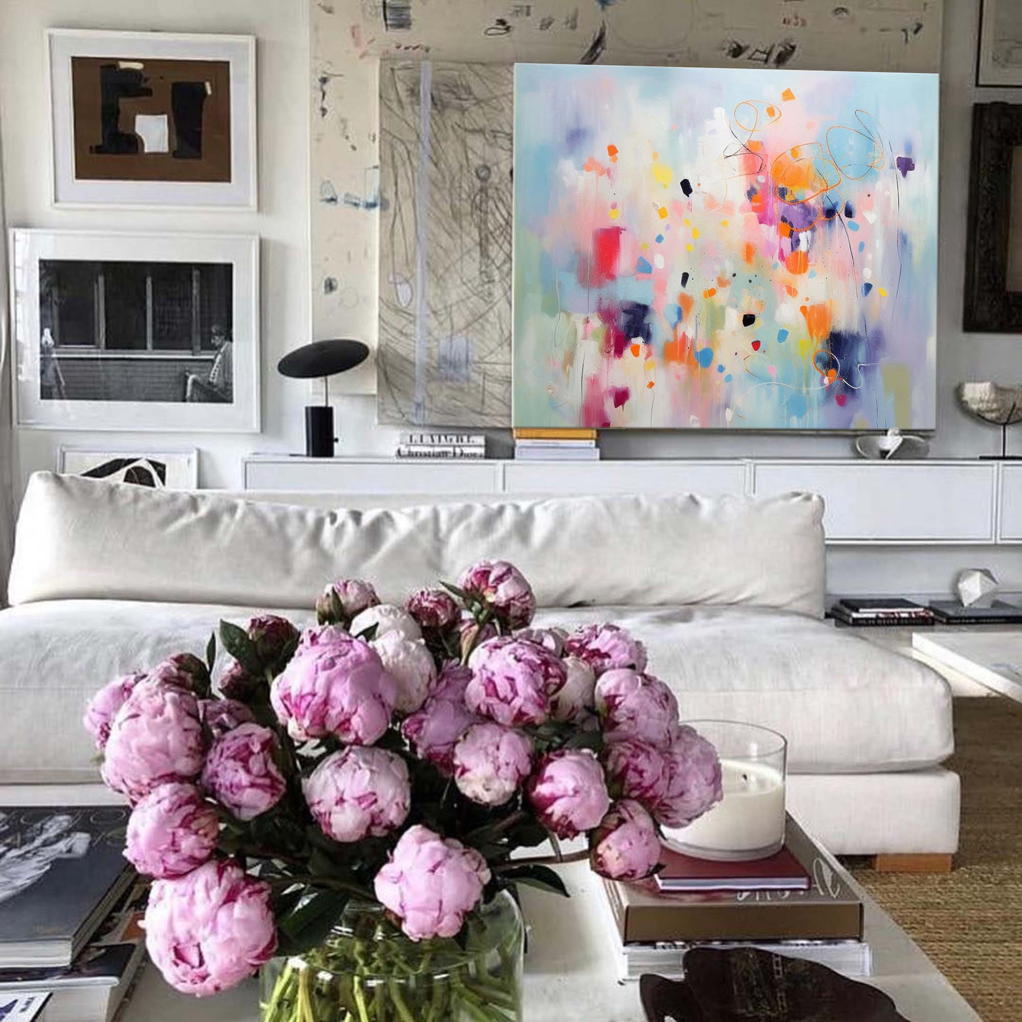 Vibrant Abstract Color Splash Art