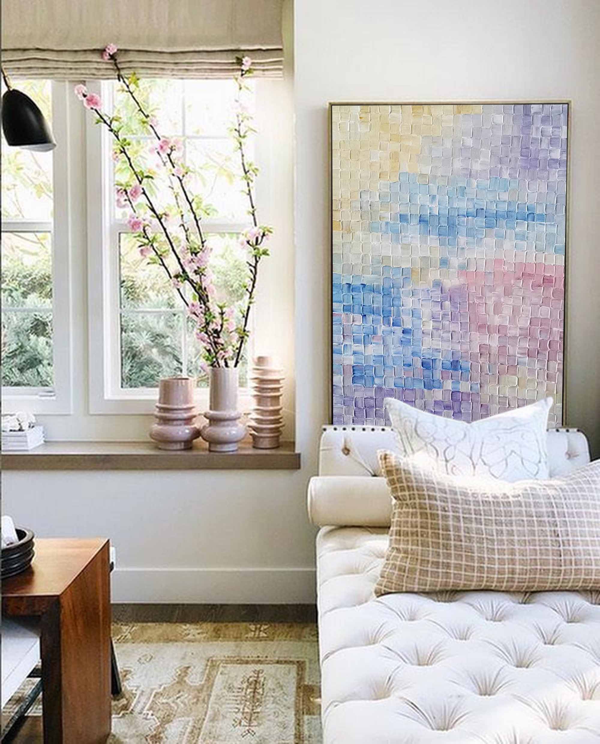 Textured Pastel Dream Abstract Art