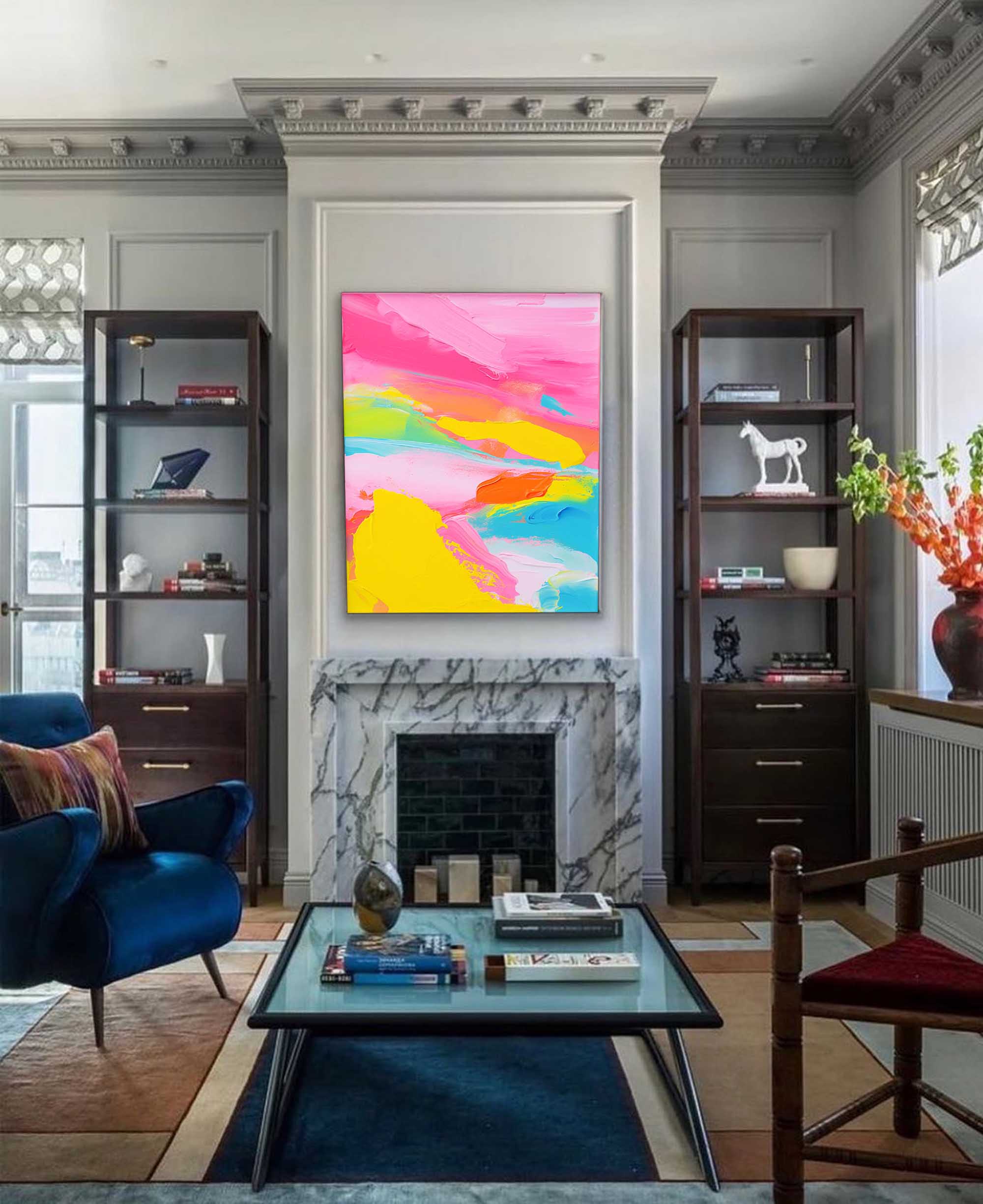 Joyful Horizon Abstract Canvas