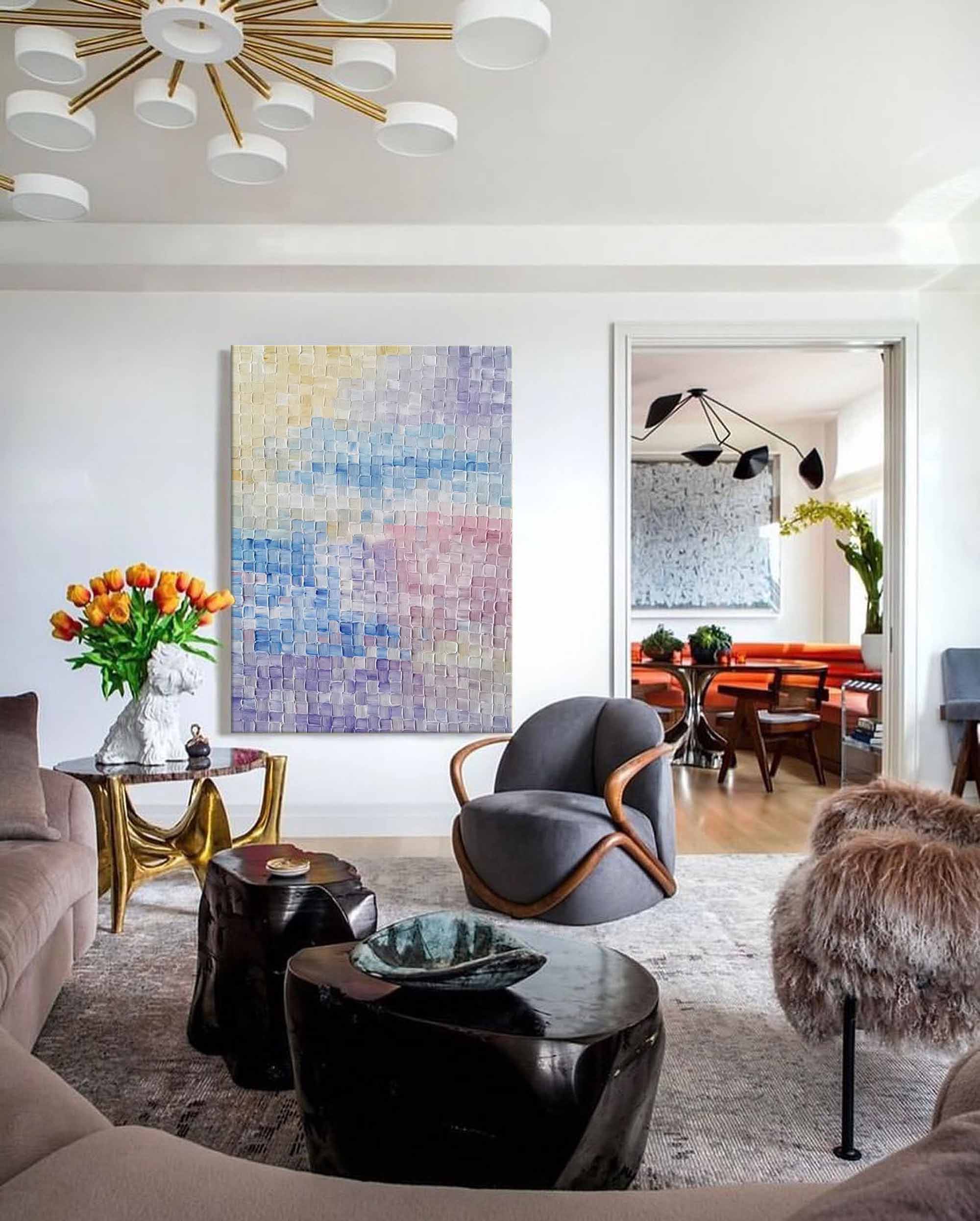 Textured Pastel Dream Abstract Art