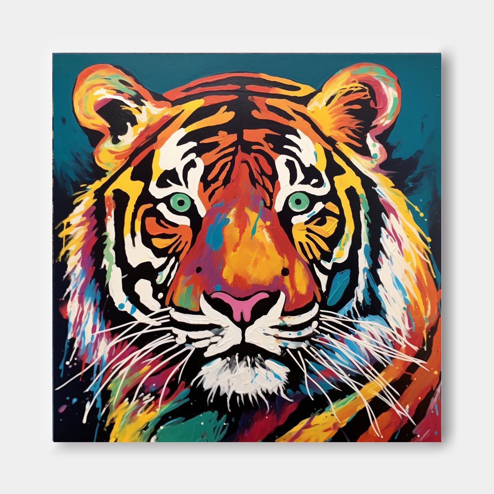 Vibrant Tiger in Full Color