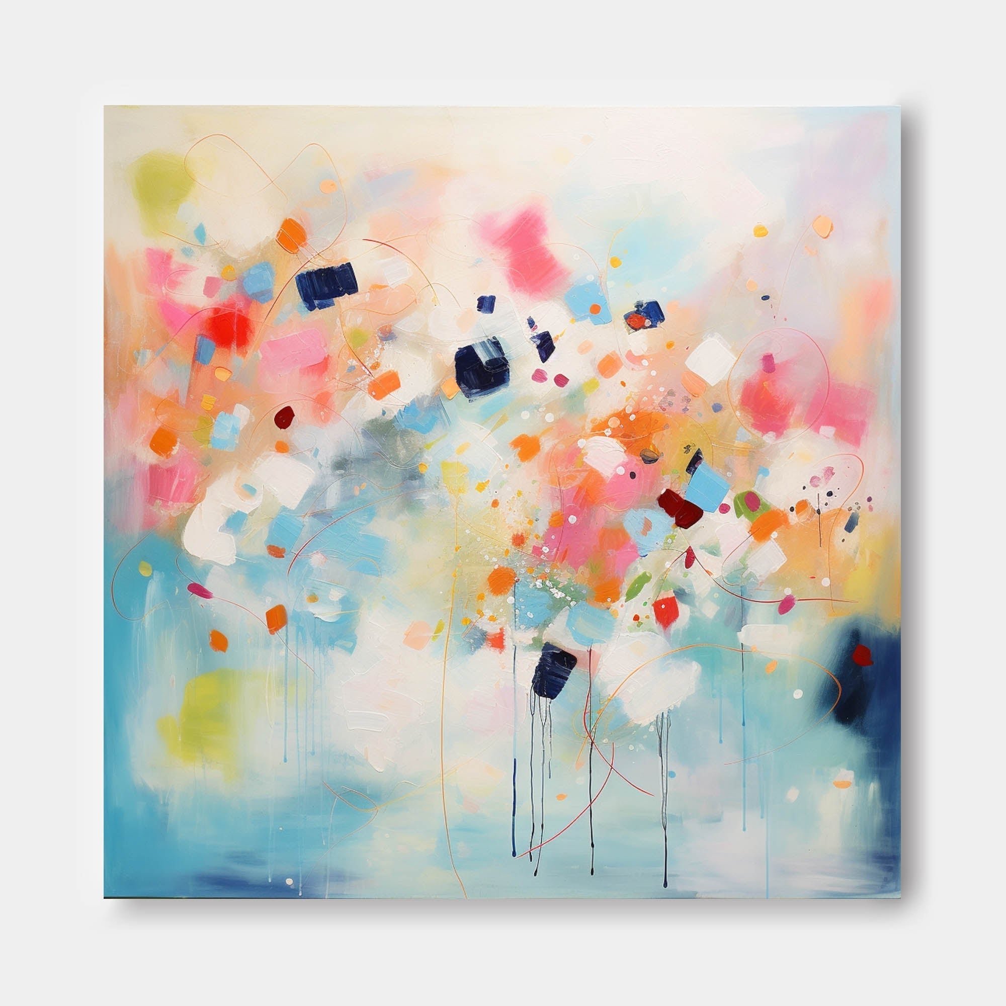 Playful Abstract Color Burst Art