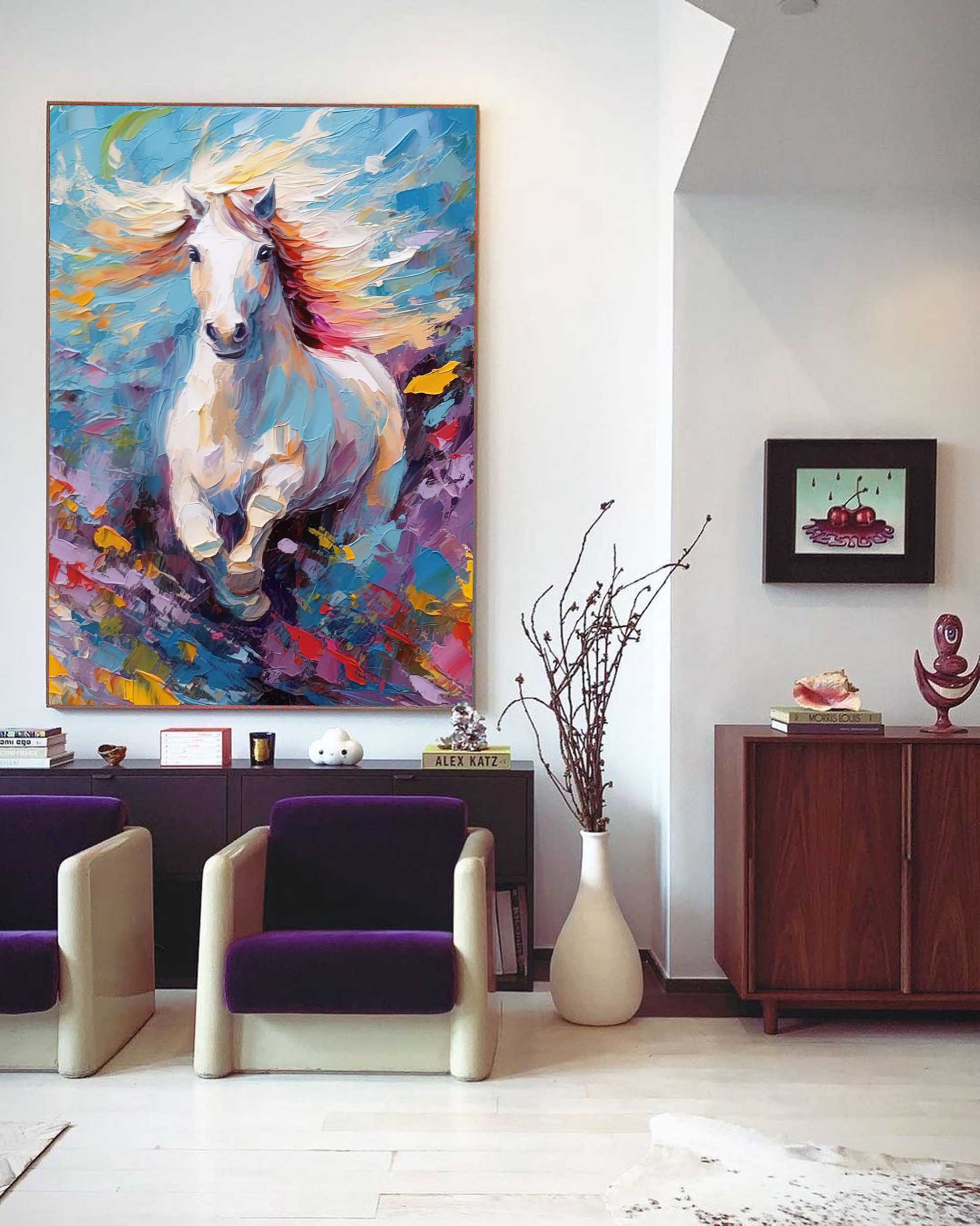 Wild Spirit – Energetic Horse Oil Painting on Canvas