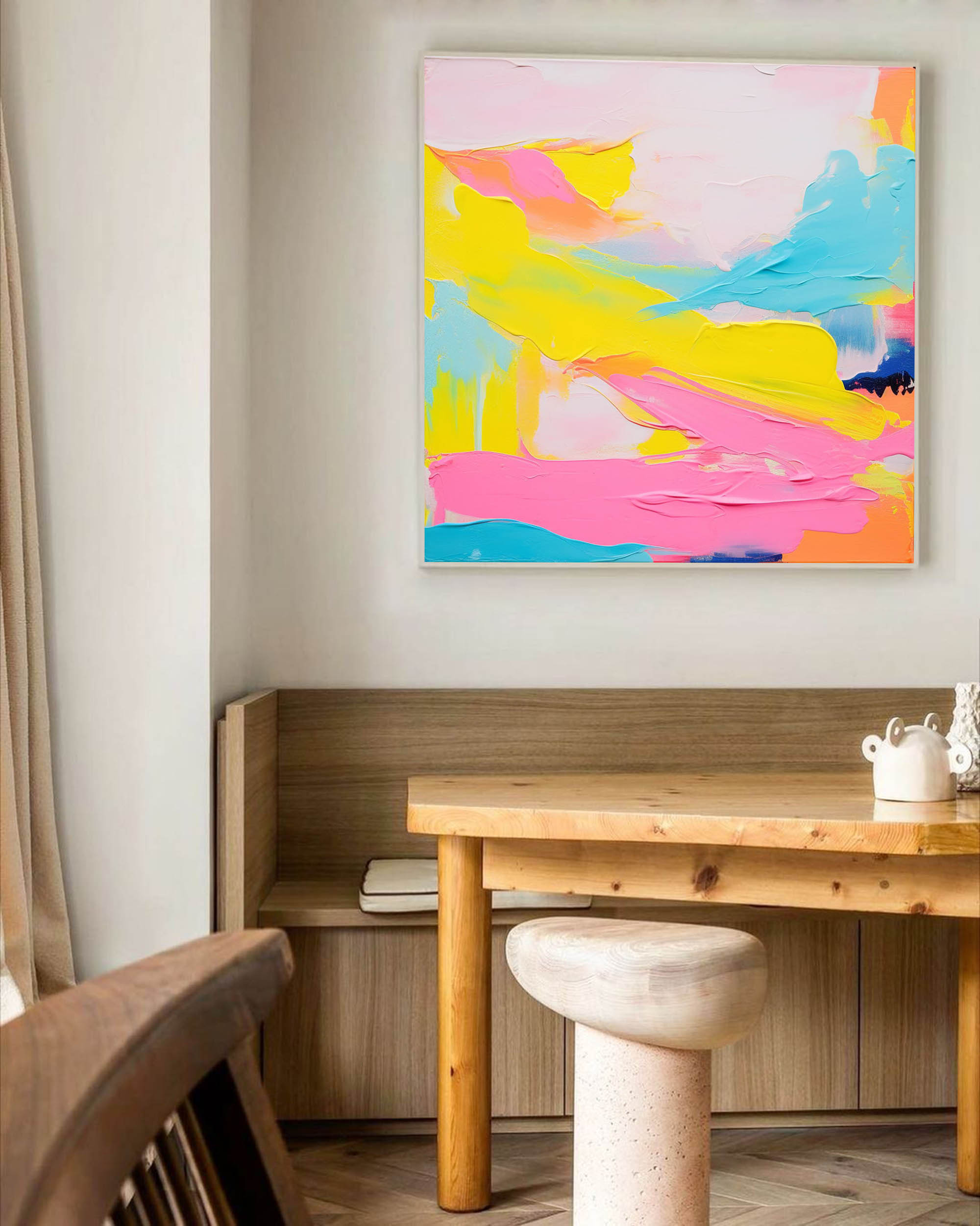 Sunset Glow Abstract Canvas