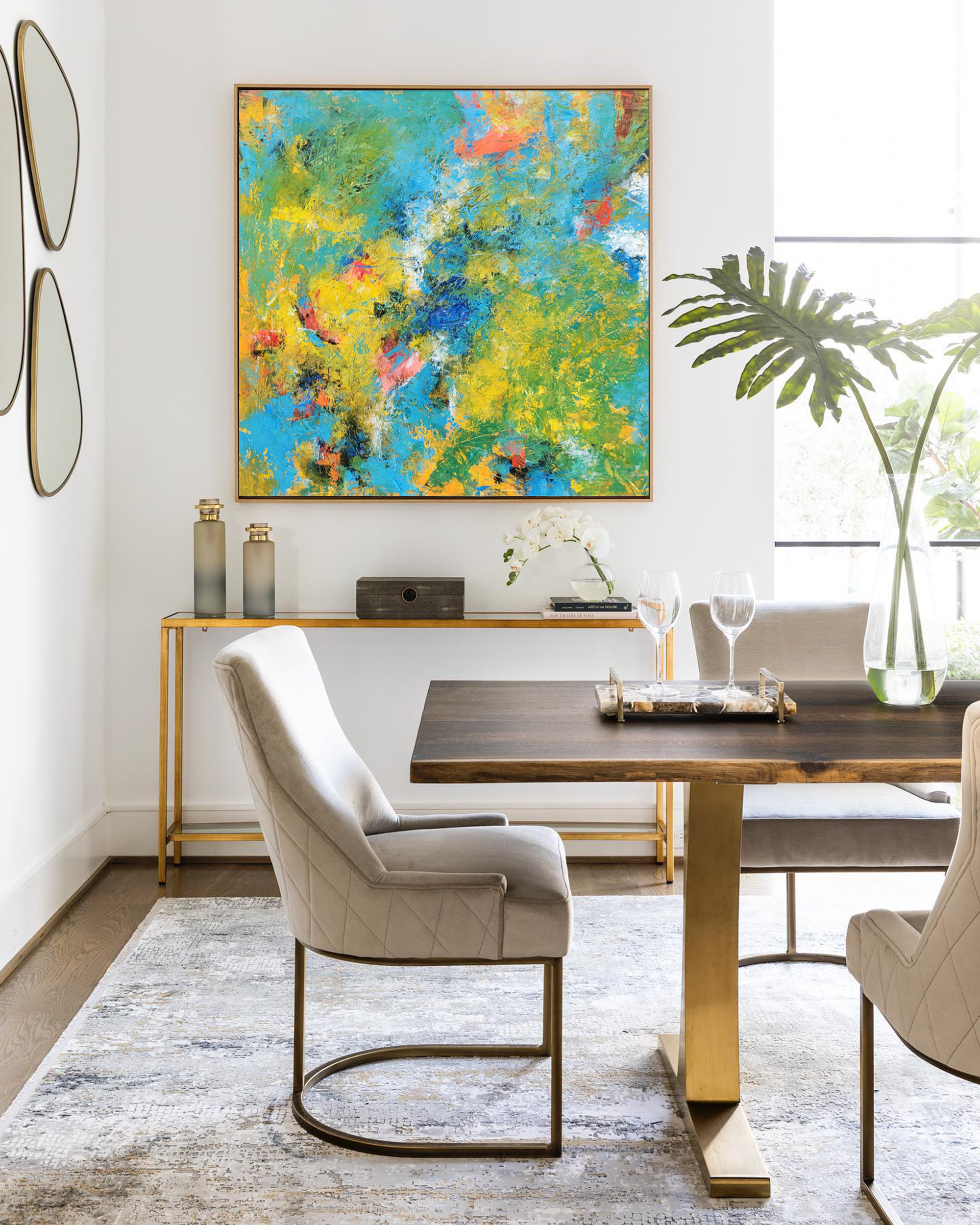 Vibrant Chaos: Abstract Color Burst