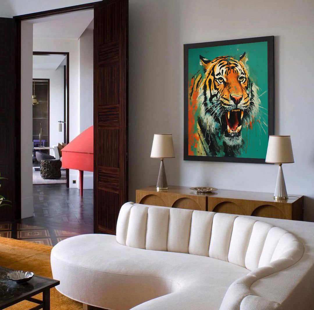 Fierce Tiger Roar in Bold Colors