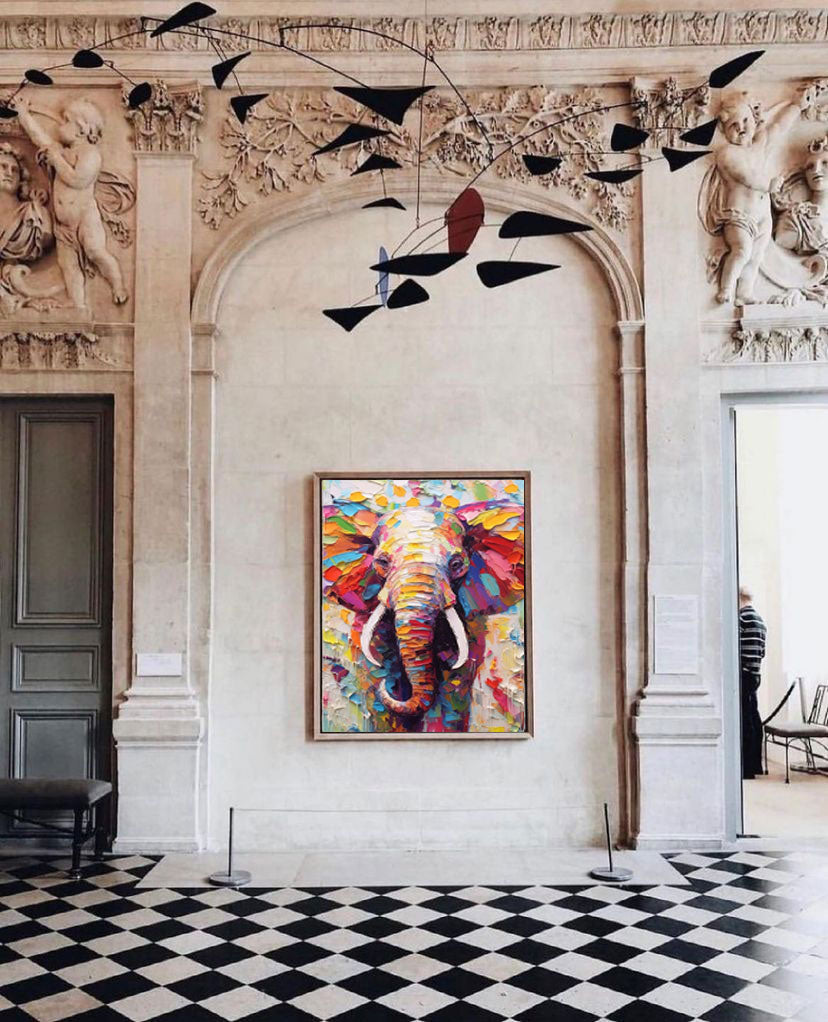 Colorful Majestic Elephant Art