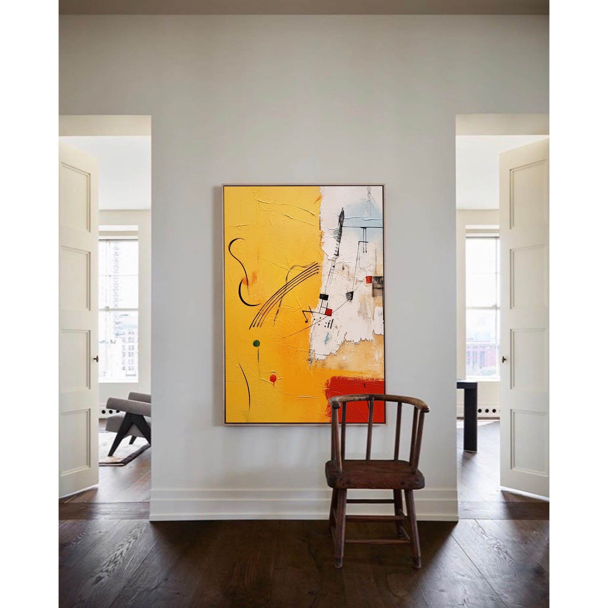 Abstract Musical Rhythm Canvas