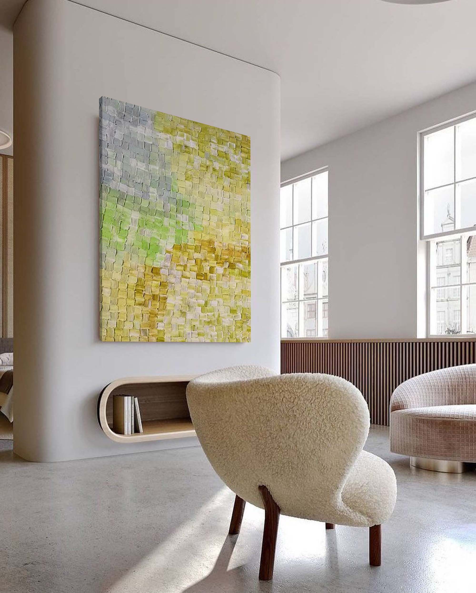 Golden Hour Abstract Textured Art