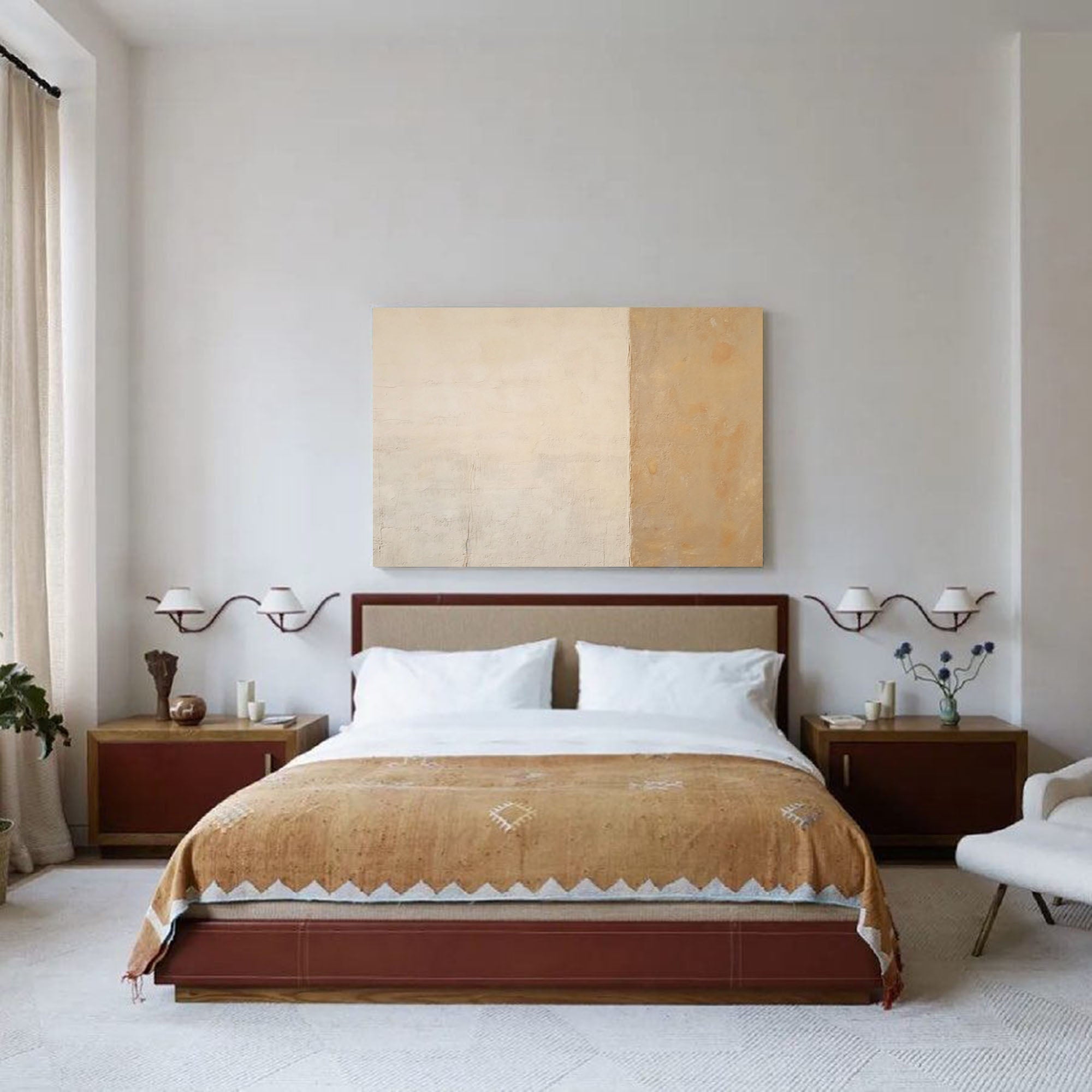 Earthy Minimalist Abstract Canvas