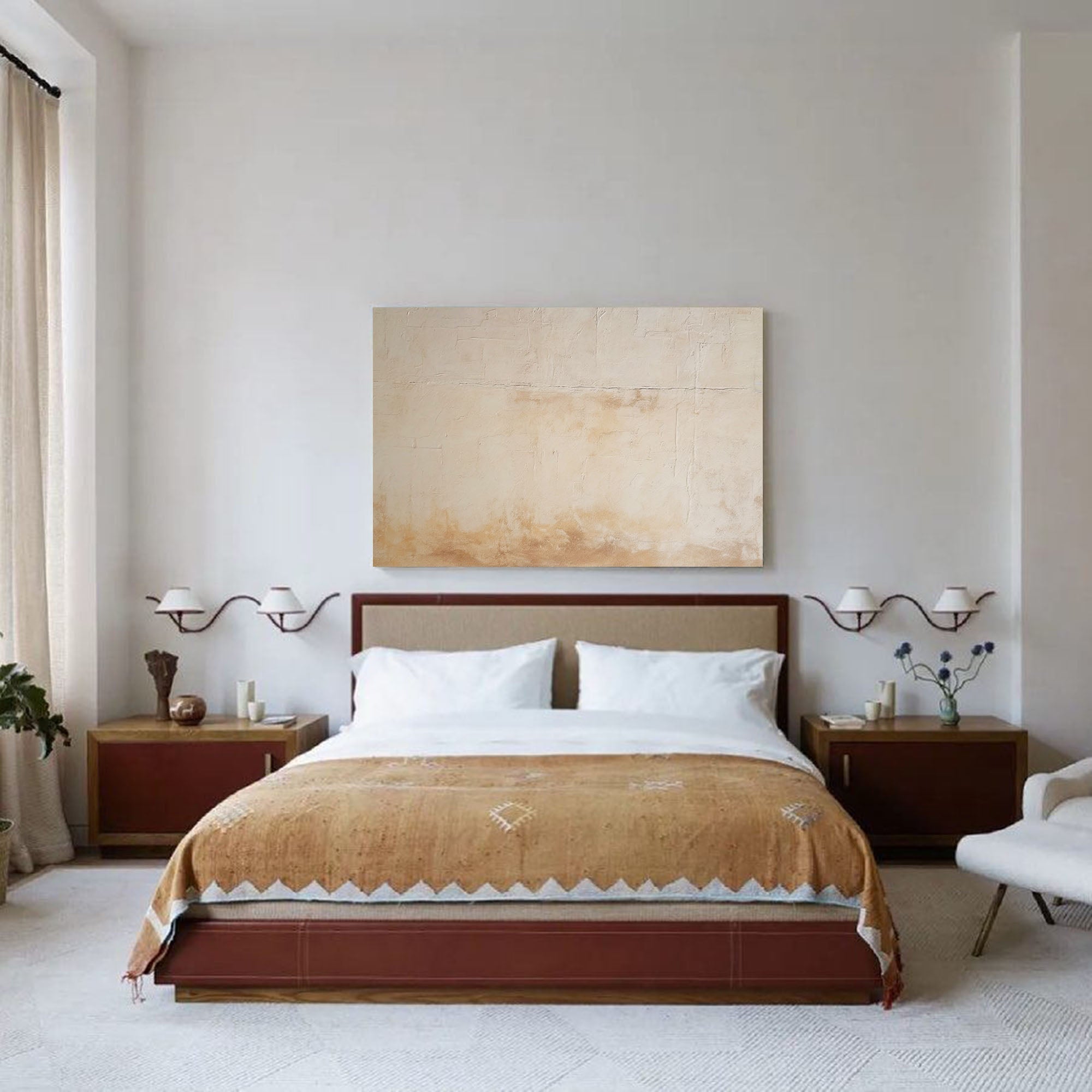 Neutral Earth Tones Abstract Art