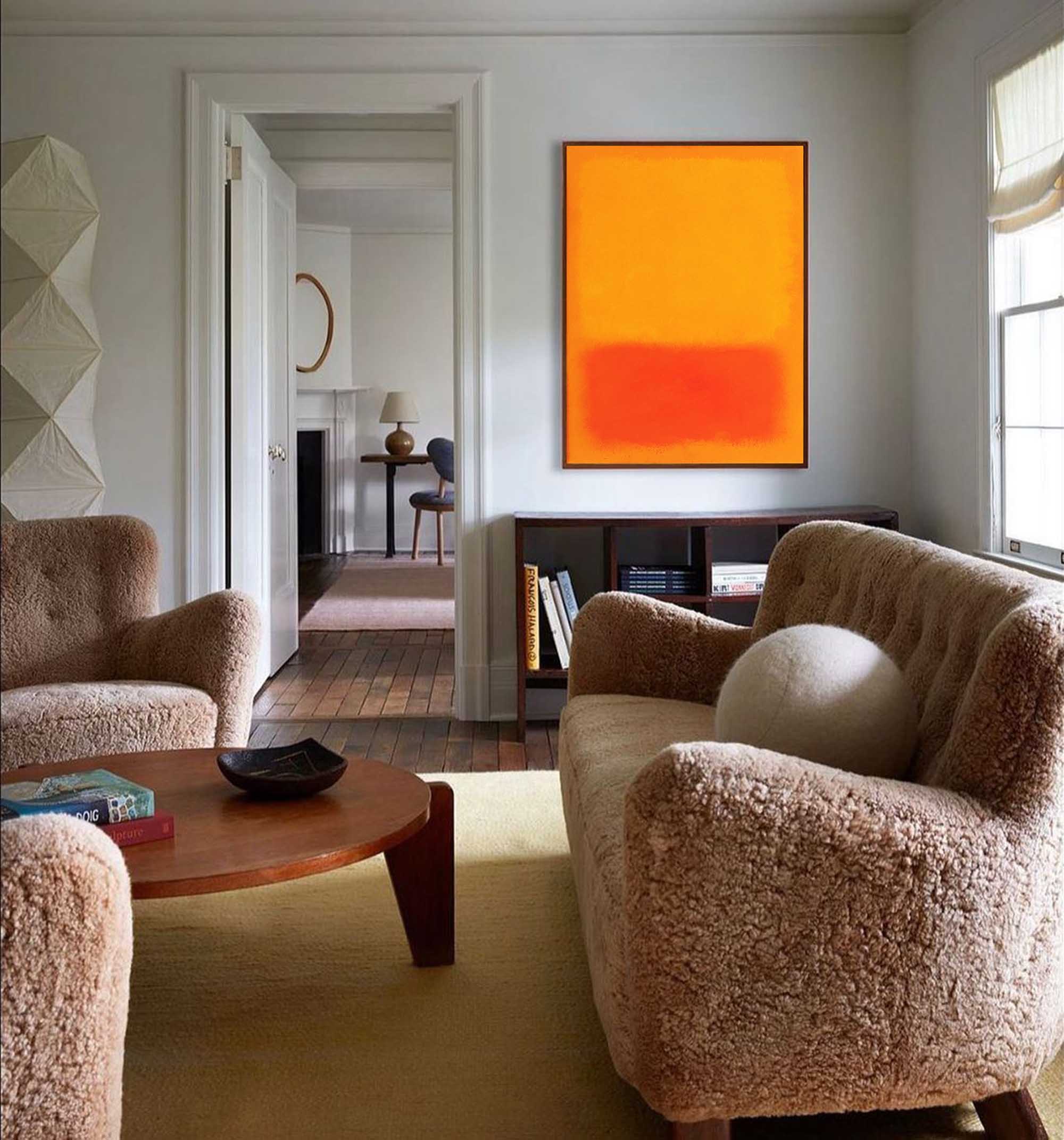 Bold Warm Toned Abstract Art