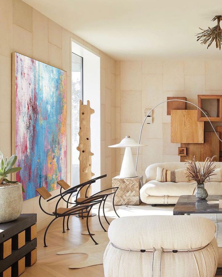 Dreamy Blue Abstract Wall Art