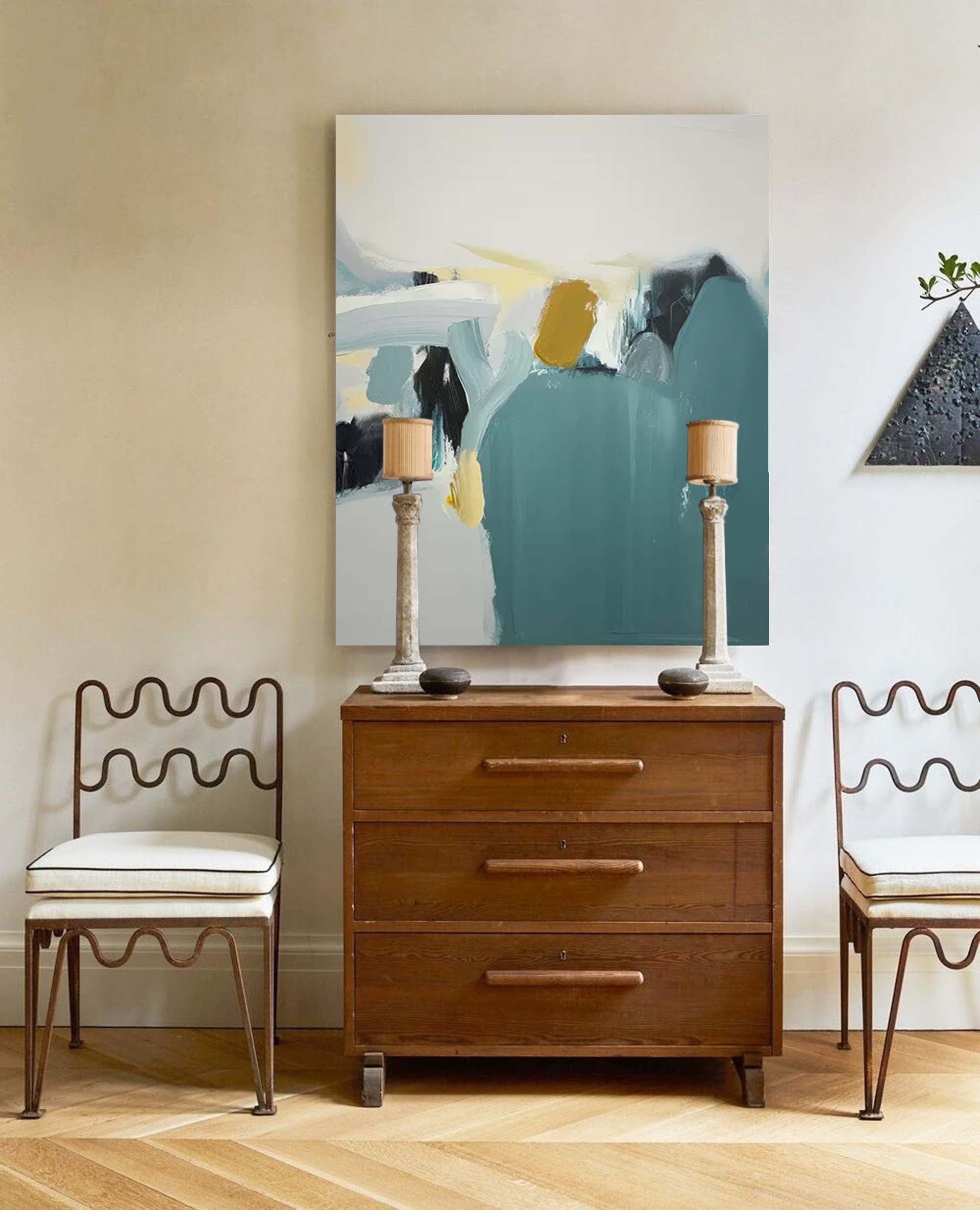 Abstract Minimalist Serenity â€?Contemporary Oil Painting on Canvas